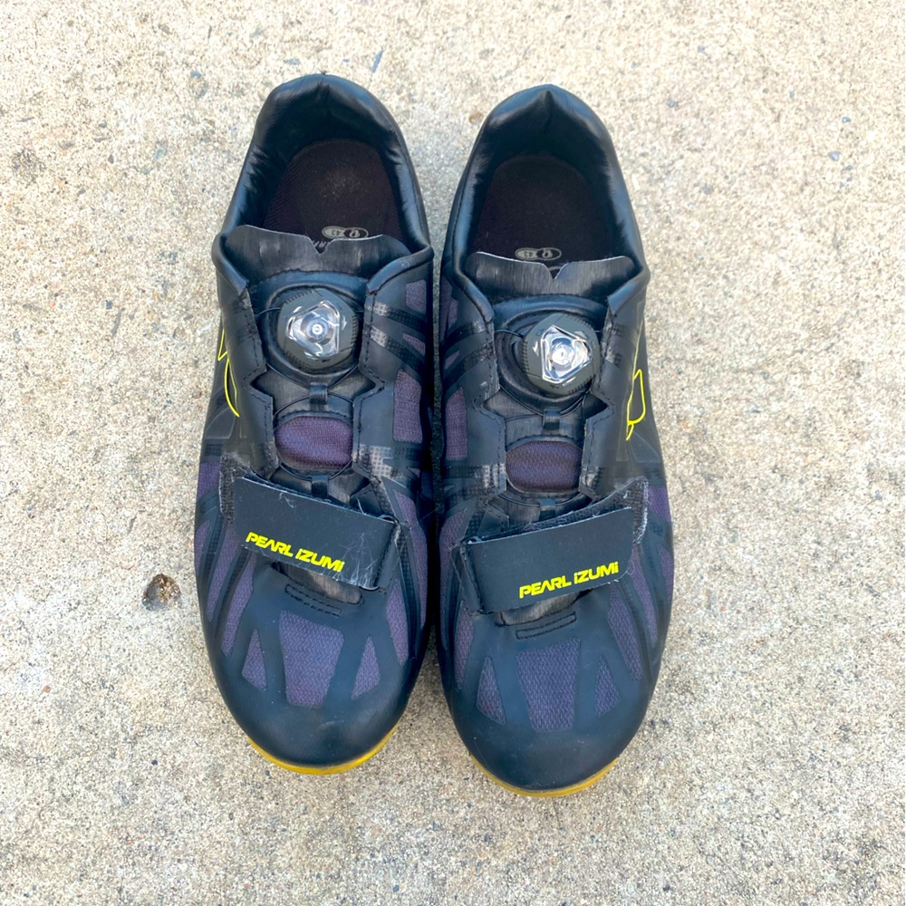 Men’s Pearl Izumi Road Race RD IV Shoes Black Lime EUR 43 US size 9